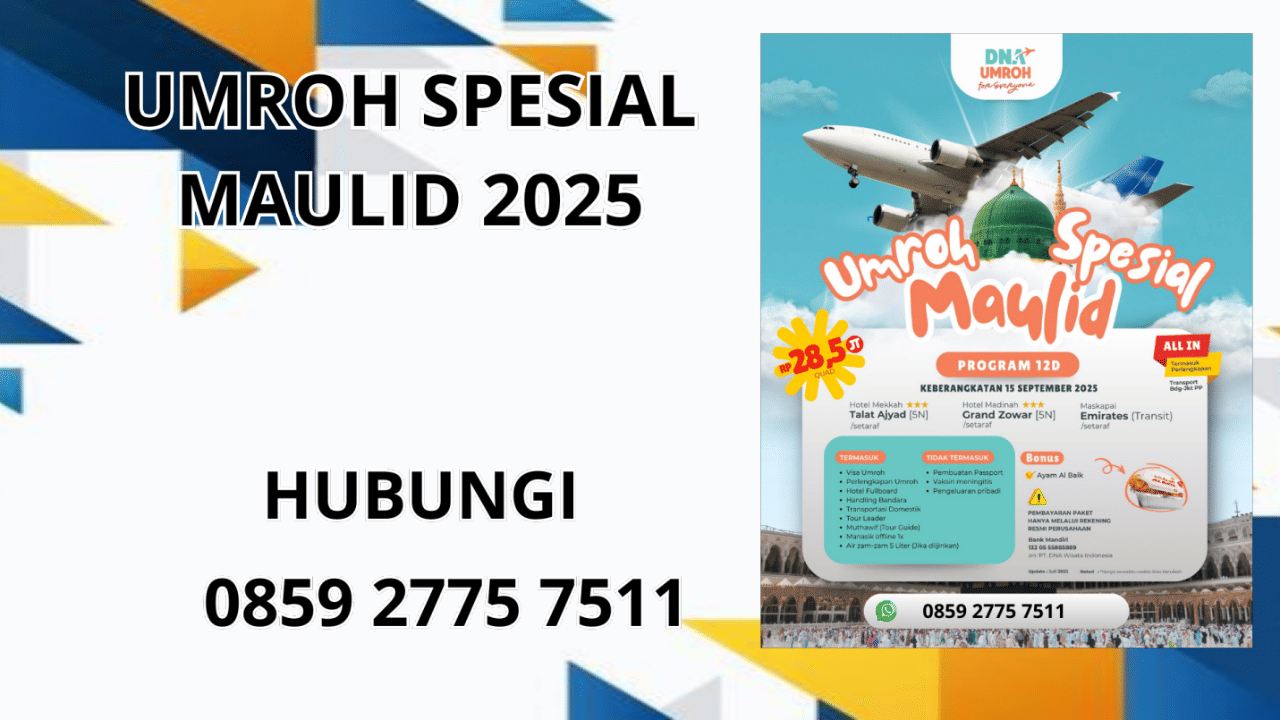 0859-2775-7511 Umroh Spesial Maulid 2025 Di Gresik