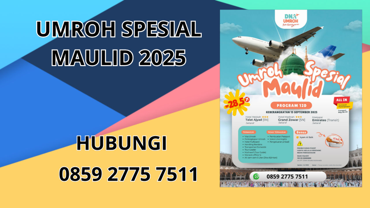 0859-2775-7511 Umroh Spesial Maulid 2025 Terbaru Di Malinau