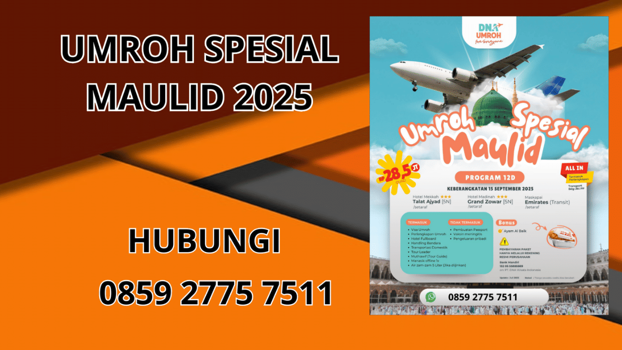 0859-2775-7511 Umroh Spesial Maulid 2025 Di Bangka