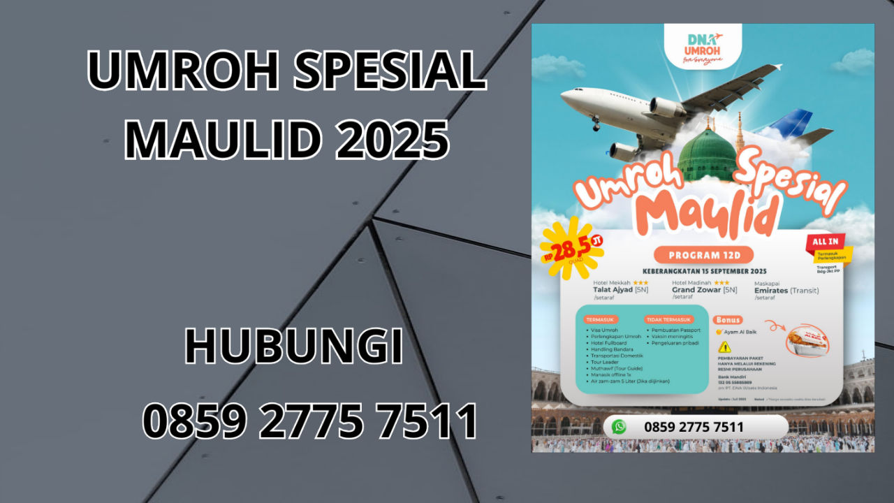 0859-2775-7511 Umroh Spesial Maulid 2025 Di Intan Jaya