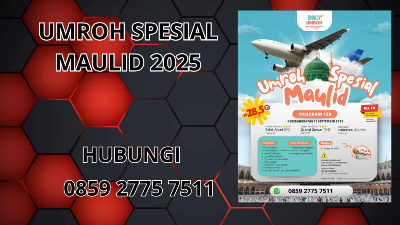 0859-2775-7511 Umroh Spesial Maulid 2025 Di Mamberamo Raya