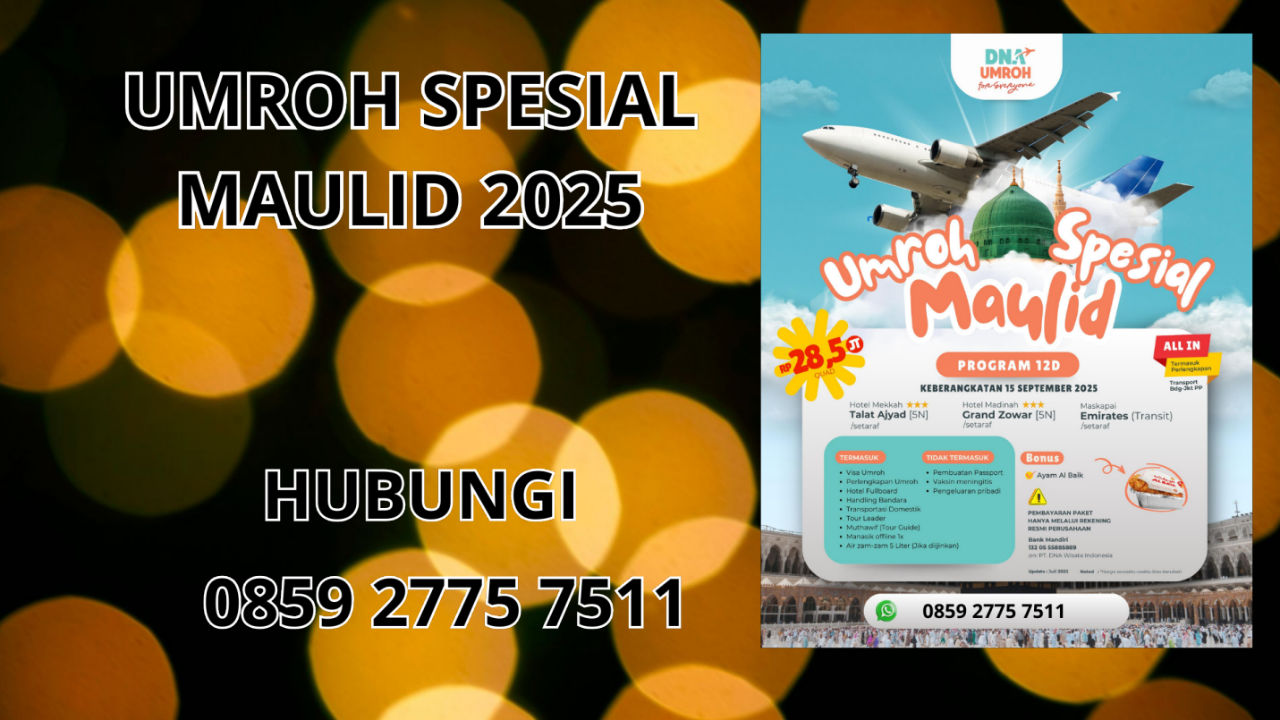 0859-2775-7511 Umroh Spesial Maulid 2025 Di Jember