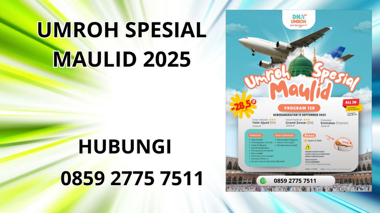 0859-2775-7511 Umroh Spesial Maulid 2025 Terbaru Di Karimun