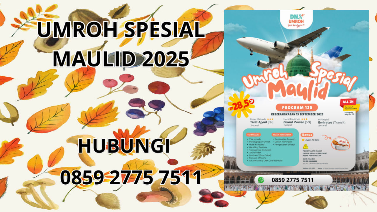 0859-2775-7511 Umroh Spesial Maulid 2025 Terbaru Di Karang Asem