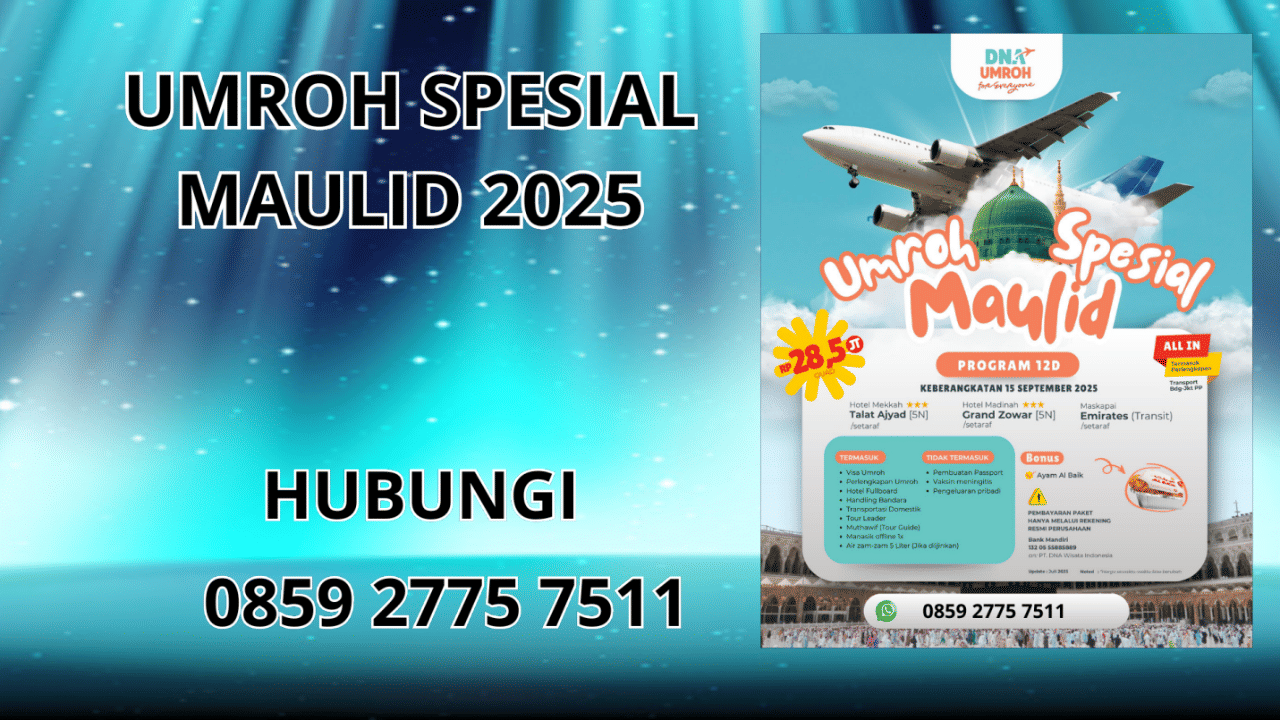 0859-2775-7511 Umroh Spesial Maulid 2025 Di Paser