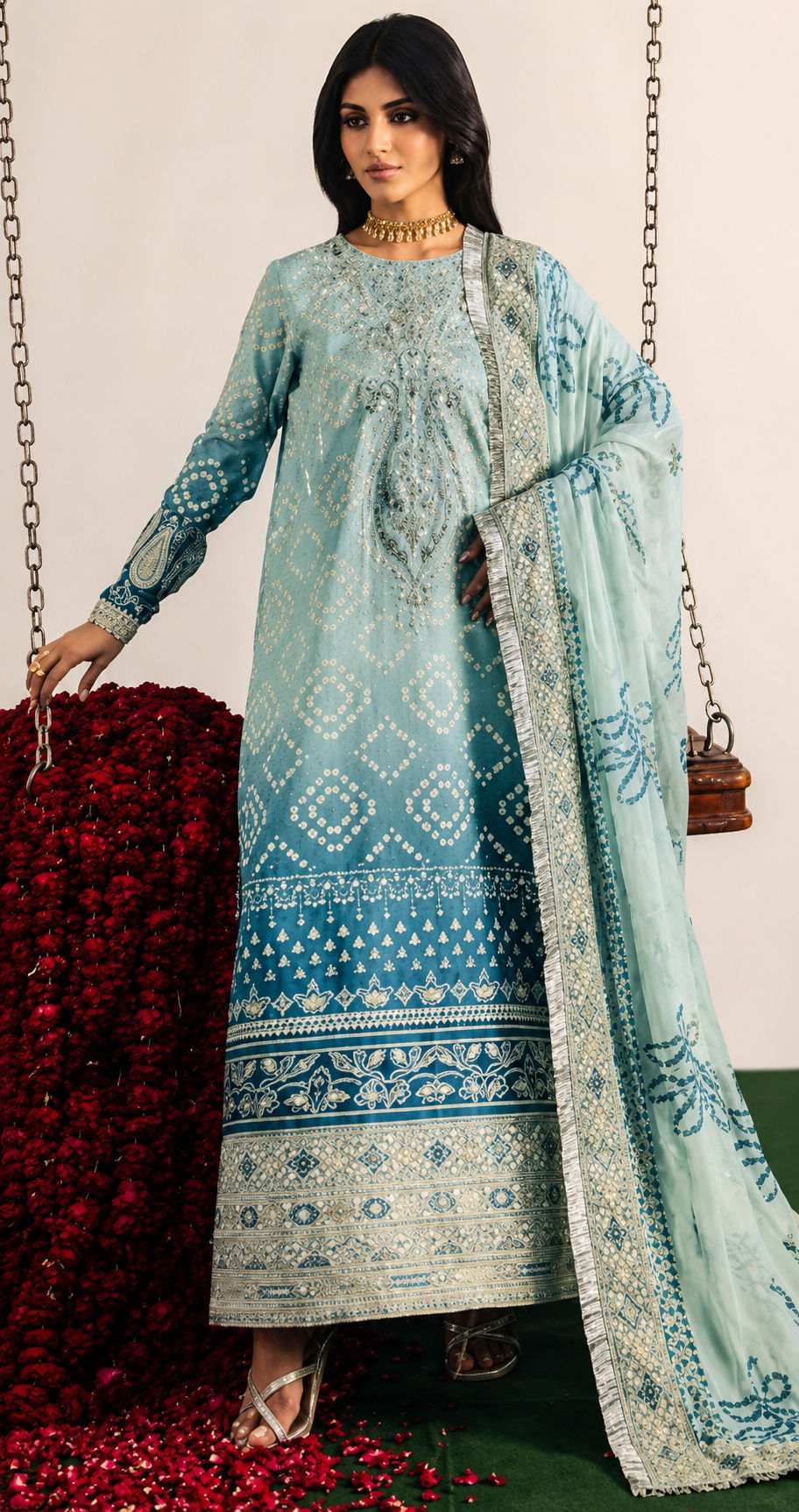 Hajra Emaan unstitched 3-piece suit