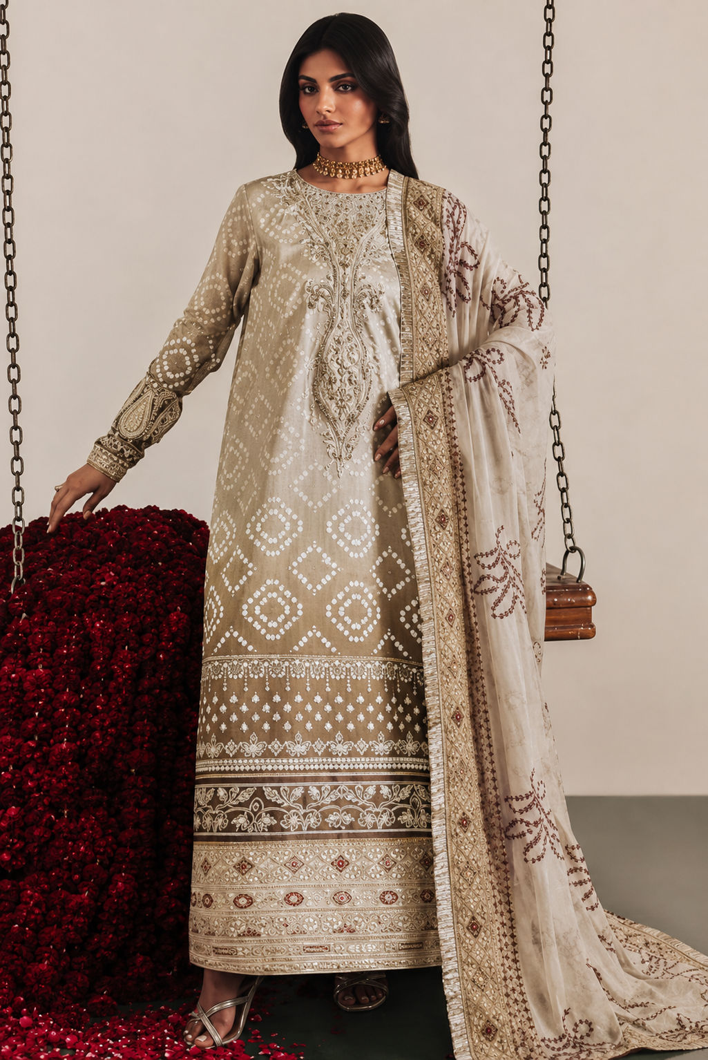 Hajra Emaan unstitched 3-piece suit