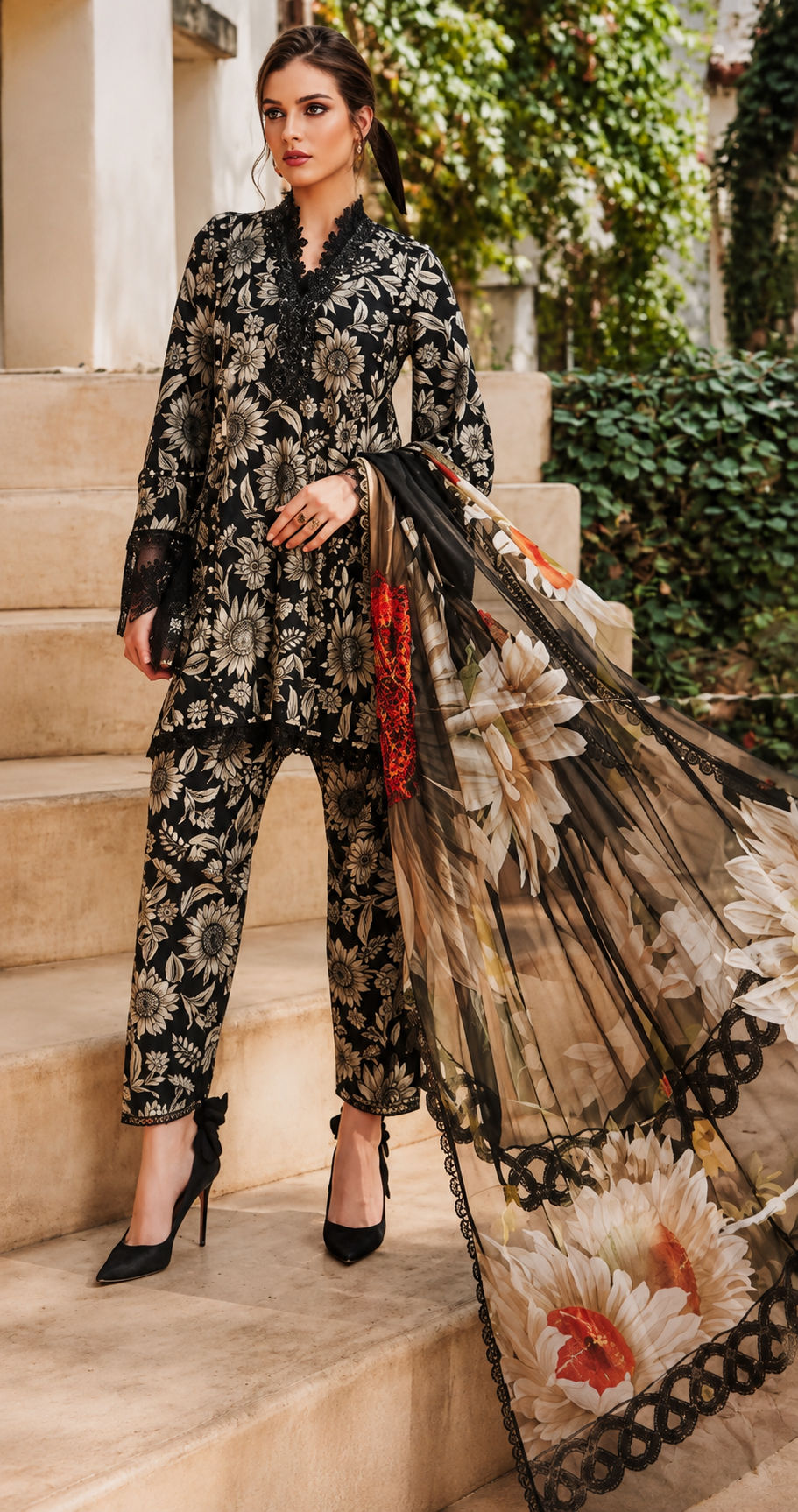 Maria. B unstitched 3-piece suit