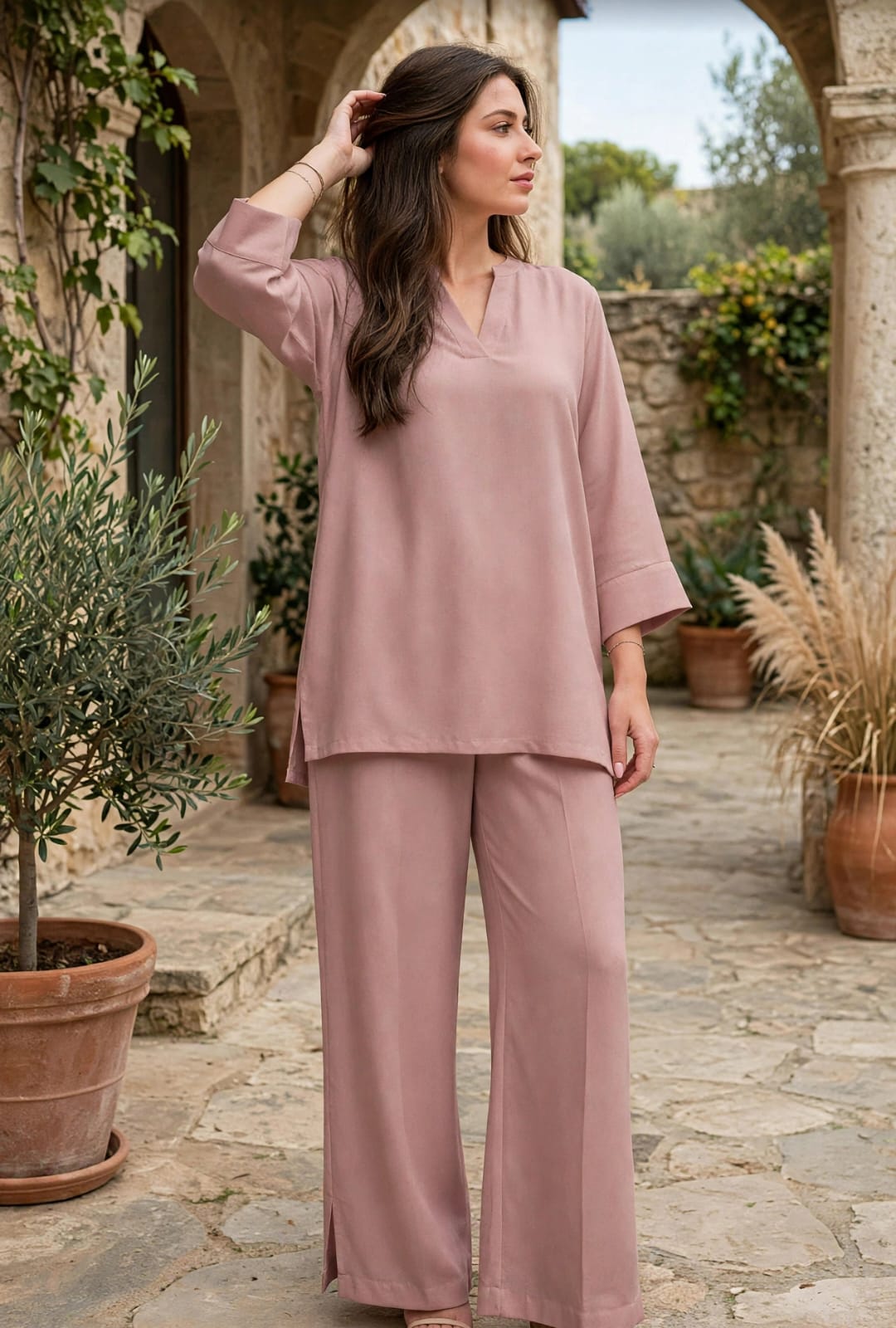 Rosé Comfort Co-Ord Set — view 1