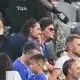 Adrien et Véronique Rabiot lors d'un match de l'équipe de France.
