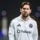 Lionel Messi, lors d'un échauffement avec l'Inter Miami.