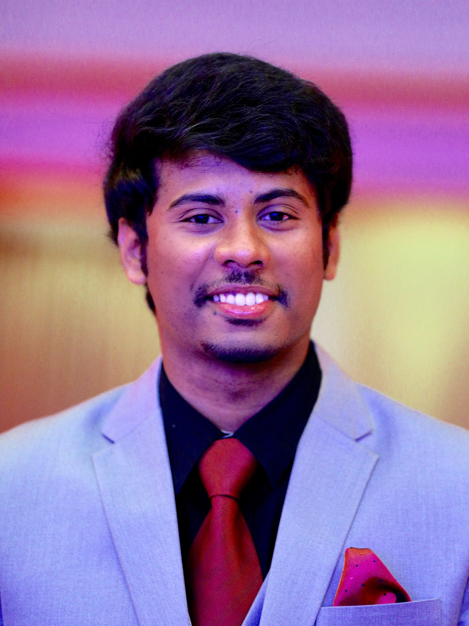 Portrait photograph of Anirudh Mamidipaka, international student at LTU.