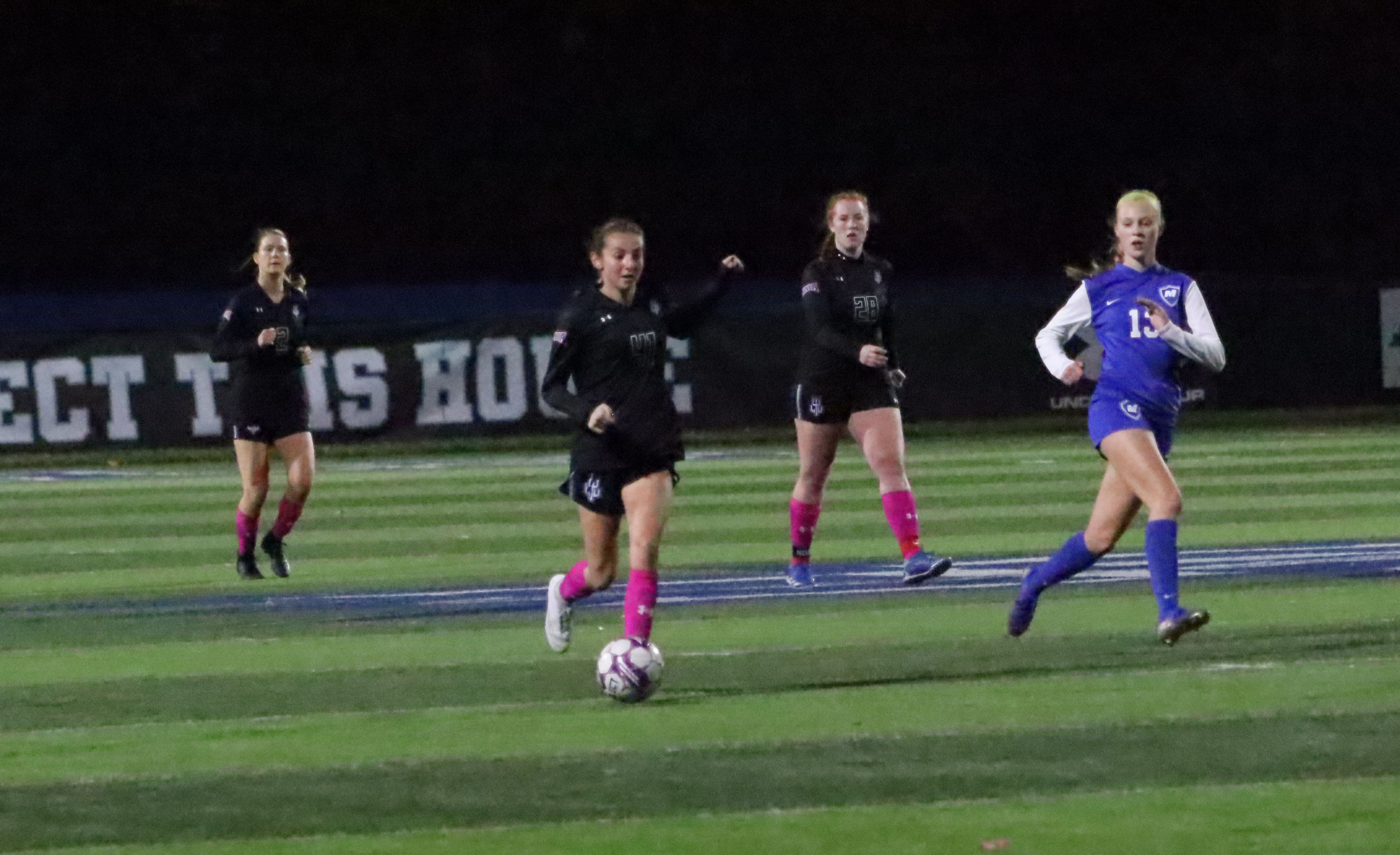 LTU women's soccer team faces off against Madonna University.