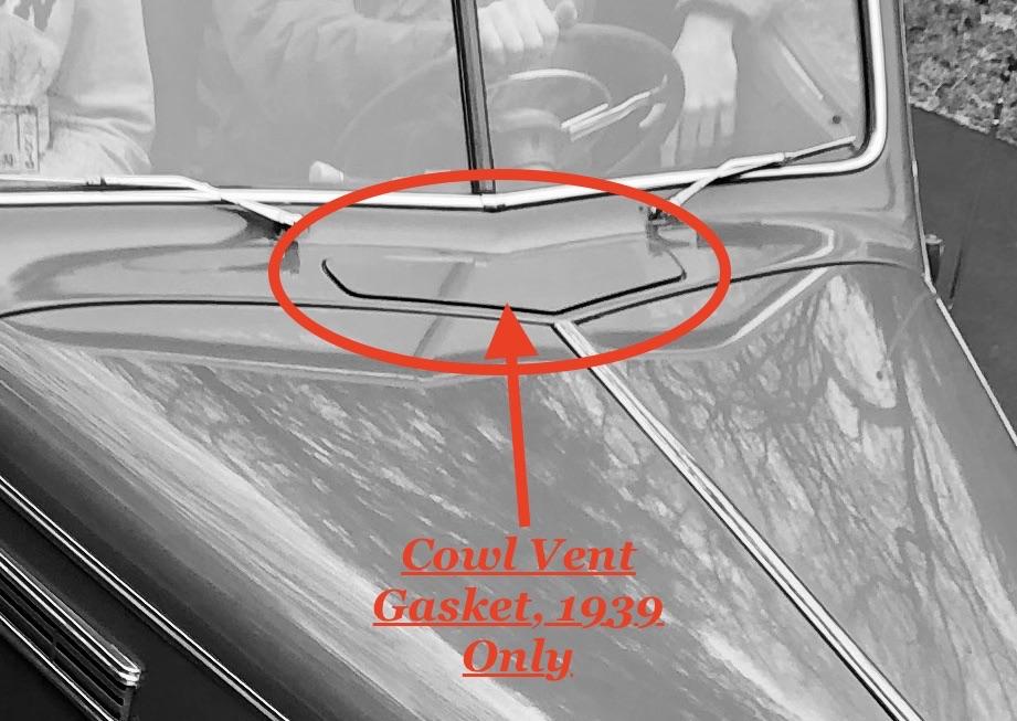 Cowl Vent Gasket - One-Piece Formed - Thumbnail 2