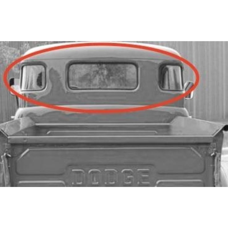 Rear Window Rubber Seal for Three-Piece Rear Windows - Image 1