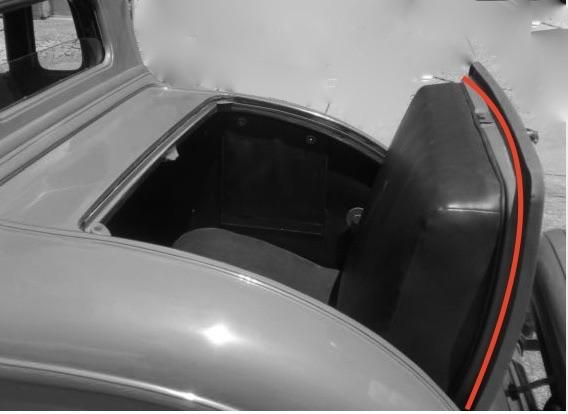 Rumble Seat Lid Rubber Seal - Thumbnail 1