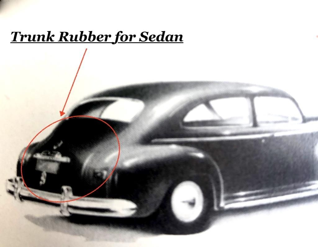Trunk Rubber Seal - For Sedans - Thumbnail 1
