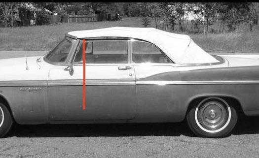 Front Vent Window Vertical Channels - For Rear Edge of Front Vent Window - Thumbnail 1