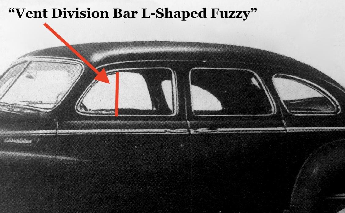 Vent Window Division Bar - L-Shaped Fuzzy - Thumbnail 1