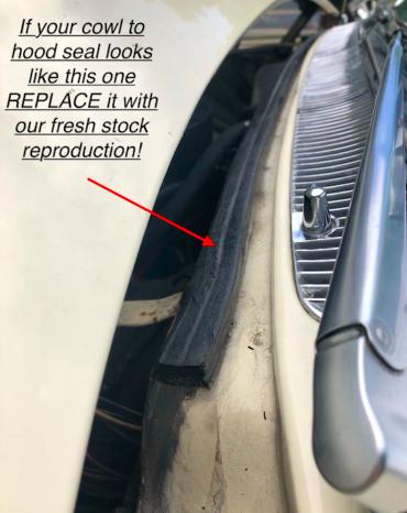 Cowl to Hood Rubber Seal - Thumbnail 3