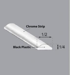 Chrome Lockstrip - For 1963-1966 Valiant, Barracuda, and Dart - Thumbnail 1