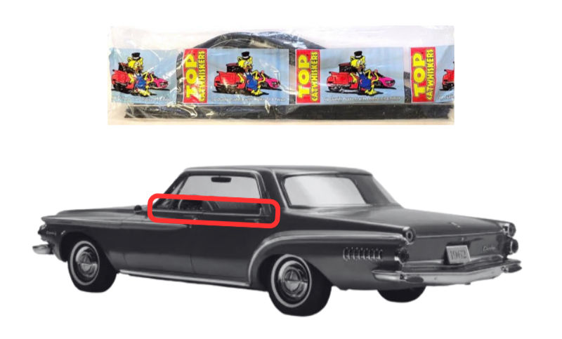 Beltline Window "Sweeper" Set - For 1962 Plymouth and Dodge "B Body" 4-Door Hardtops - Thumbnail 1