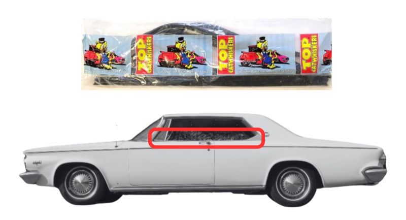 Beltline Window "Sweeper" Set - For 1963-1964 Chrysler 300 2-Door Hardtops - Thumbnail 1