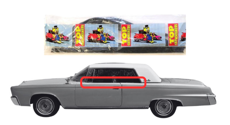 Beltline Window "Sweeper" Set - For 1964-1966 Imperial 2-Door Hardtops - Thumbnail 1