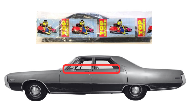 Beltline Window "Sweeper" Set - For 1969-1971 C-Body 4-Door Sedans - Thumbnail 1