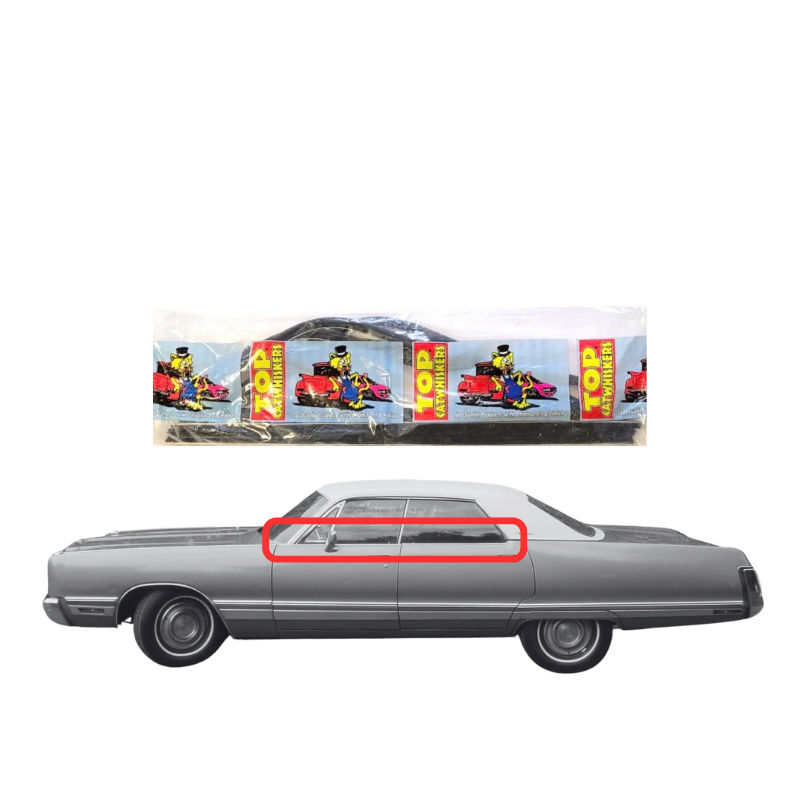 Beltline Window "Sweeper" Set - For 1971-1973 Chrysler New Yorker 4-Door Hardtops - Thumbnail 1