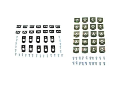 Windshield and Rear Window Trim Clip Set - For 1966-1967 B-Body 2-Door Hardtops - Thumbnail 1