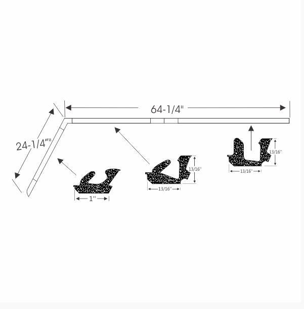 Windshield and Rear Window Trim Clip Set - For 1966-1967 B-Body 2-Door Hardtops - Thumbnail 2