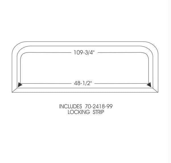 Rear Window Rubber Gasket - For 1967-1969 Barracuda Fastback Models - Thumbnail 2