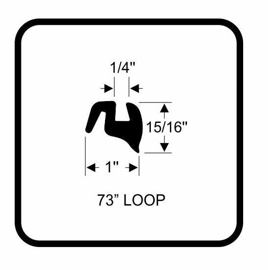 Fixed and Rear Door Window Rubber - For 1964-1970 Dodge A-100 Vans - Thumbnail 2