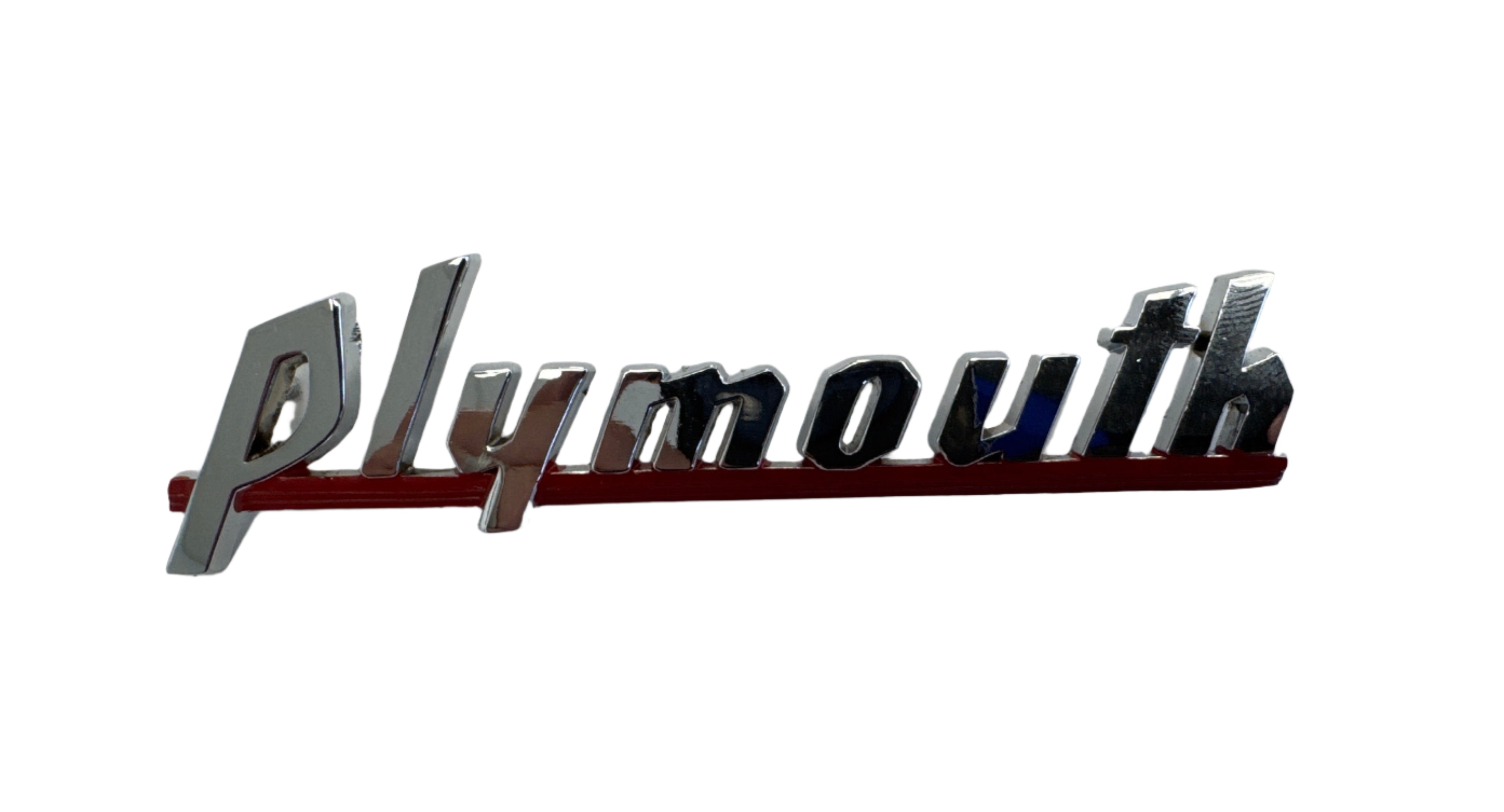 "Plymouth" Hood Script Emblem - Thumbnail 1