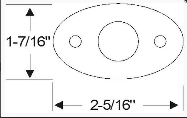 Door Handle/Trunk Handle Pad - Oval Style - Thumbnail 2