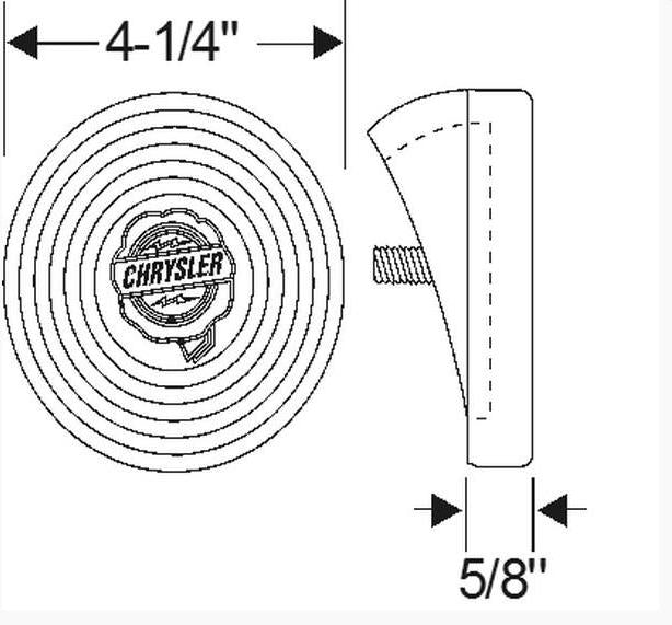 Rumble Seat Step Pad - For 1935 and 1936 Chrysler Airstream - Thumbnail 2