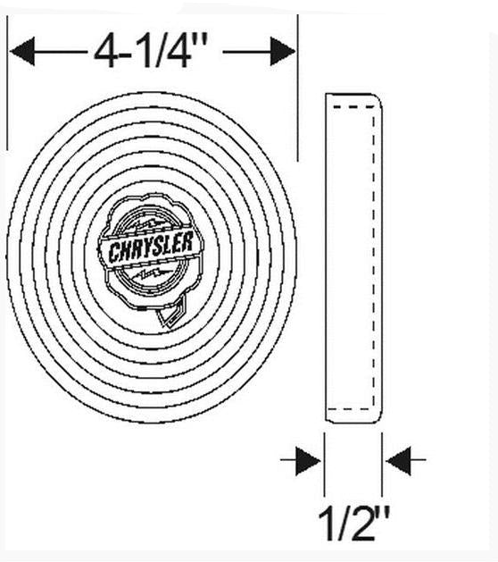 Rumble Seat Step Pad - For 1929-1933 Chrysler - Thumbnail 2