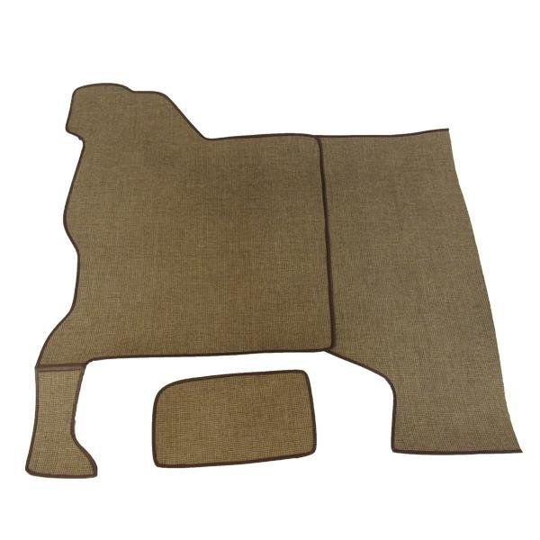 Trunk Mat - For 1950-1951 Chrysler Sedan, Brown Tweed, Two-Piece Set - Image 1
