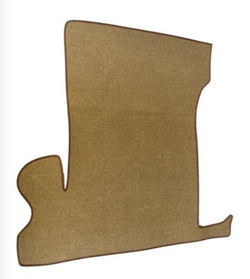 Trunk Mat - Brown Tweed Fabric - For Sedans - Image 1