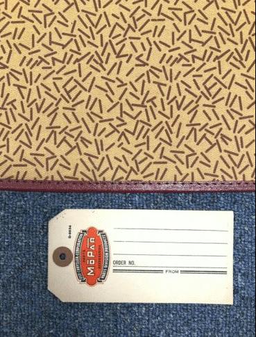 Trunk Mat - Sedan, Original Style Fabric and Pattern - Thumbnail 3