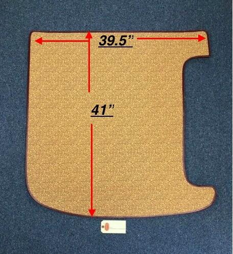 Trunk Mat - Sedan, Original Style Fabric and Pattern - Thumbnail 4