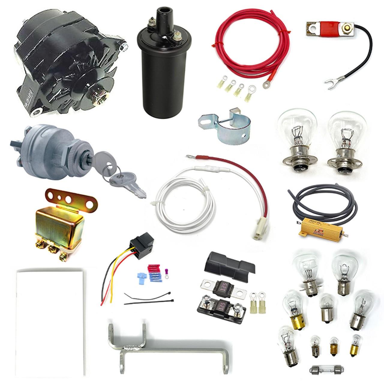 6 to 12-Volt Electric Conversion Kit - Complete Master Set with Instructions - Image 1