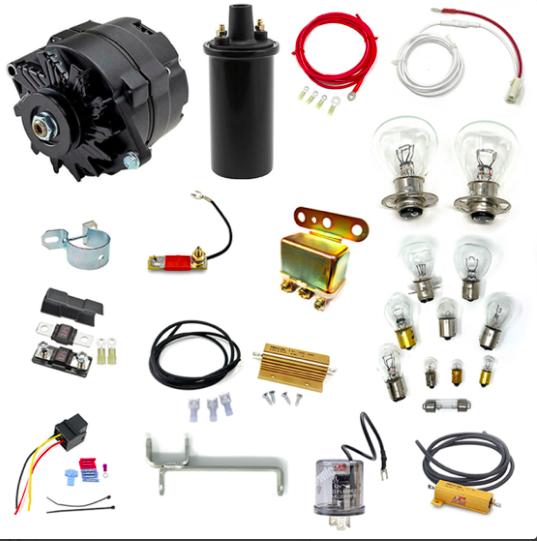6 to 12-Volt Electric Conversion Kit - Complete Master Set with Instructions - Image 1