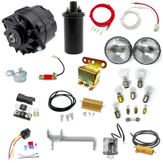 6 to 12-Volt Electric Conversion Kit - Complete Master Set with Instructions - Image 1