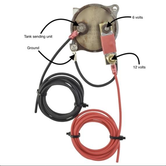 12-Volt to 6-Volt Gauge "Step Down" Voltgage Reducer - Thumbnail 2