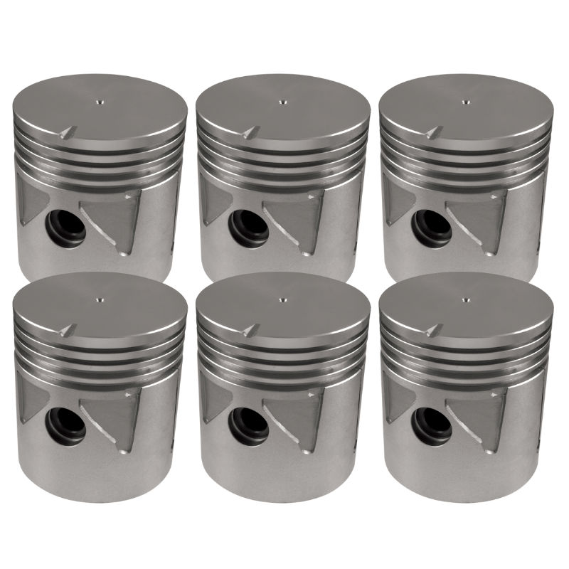 Piston and Pin Assembly - Set of 6 - 3 7/16" Bore - Image 1