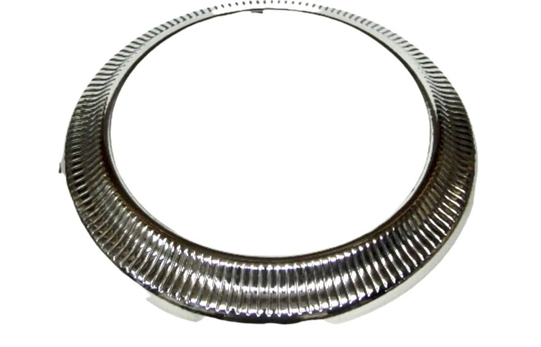 Chrome Wheel Trim Rings - Ribbed Inner - Image 1