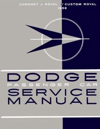 Shop Manual - 1958 Dodge - Image 1