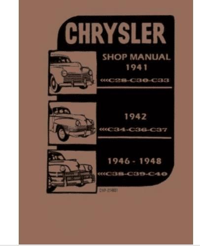 Shop Manual - 1941-1948 Chrysler - Image 1